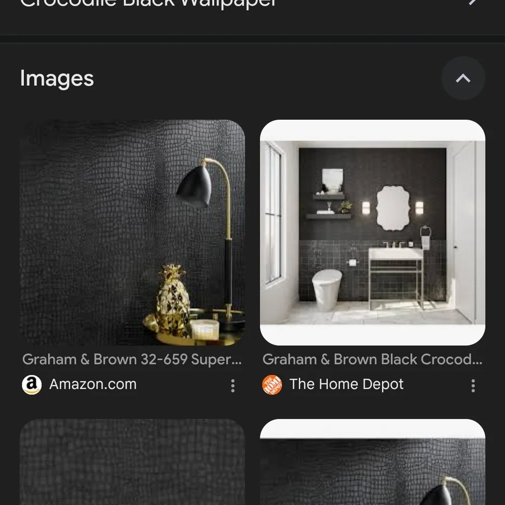⭐NWT Graham And Brown Superfresco Crocodile Black Wallpaper